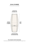 LAMPSHADES Solid Oval Cylinder Lampshade (Dusky Pink)