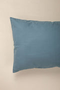 SOLID PILLOW COVER (SET OF 2) BLUE