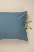 SOLID PILLOW COVER (SET OF 2) BLUE