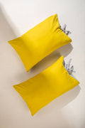 SOLID PILLOW COVER (SET OF 2) LIME YELLOW