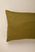SOLID PILLOW COVER (SET OF 2) OLIVE GREEN