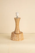 Lighting Bundle Soma Wood Table Lamp with Terai Grassland Taper Lampshade (Field Green)