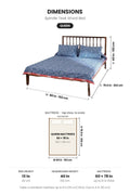 BEDS Spindle Teak Wood Bed