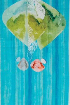 TABLE RUNNERS Pangong Lake Spring Teal Table Runner