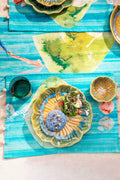 TABLE RUNNERS Pangong Lake Spring Teal Table Runner