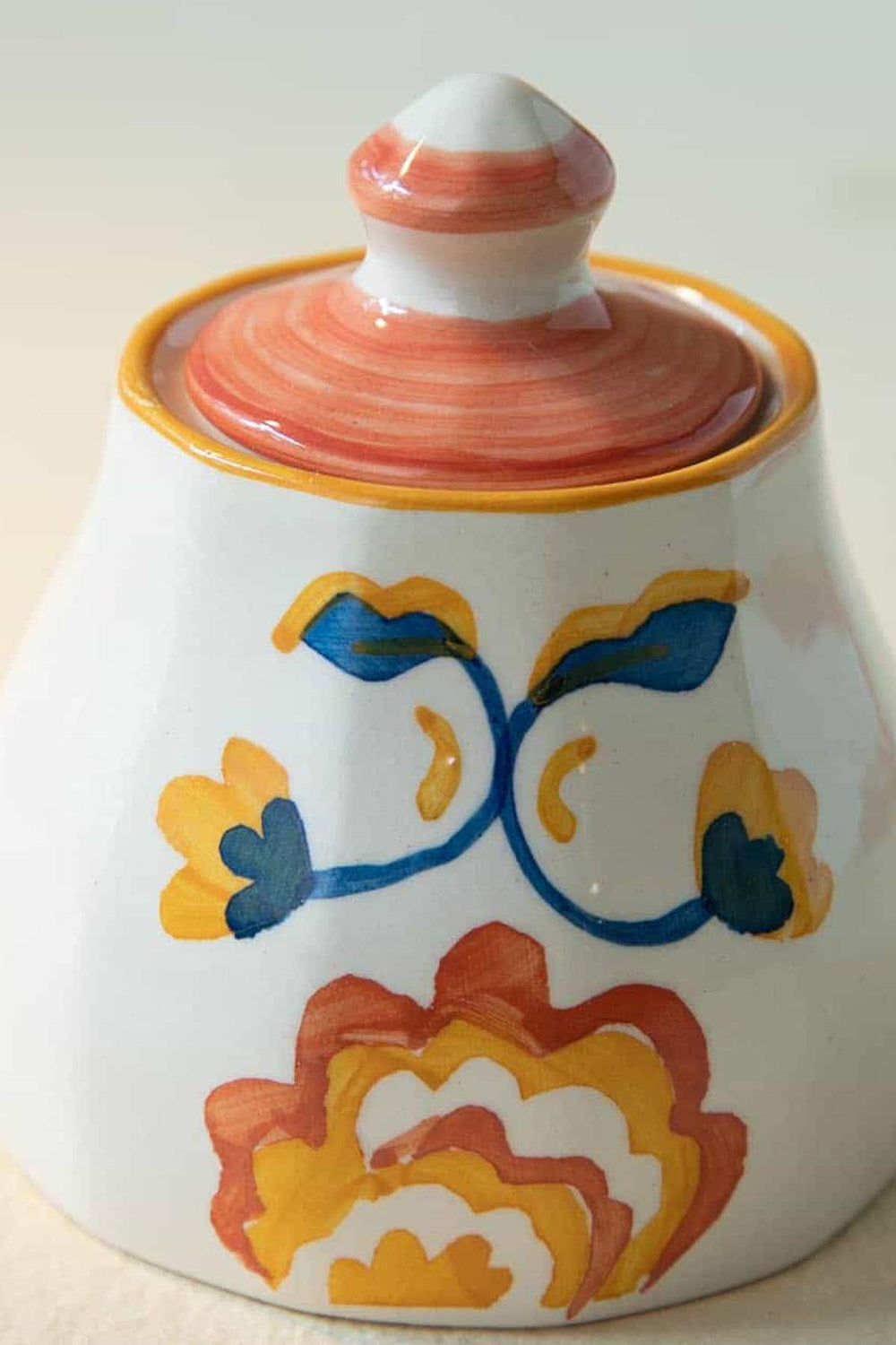 TEA TIME Gypsy Rose Ceramic Sugar Pot