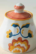 TEA TIME Gypsy Rose Ceramic Sugar Pot