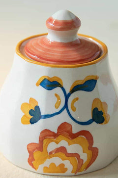TEA TIME Gypsy Rose Ceramic Sugar Pot