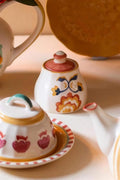 TEA TIME Gypsy Rose Ceramic Sugar Pot