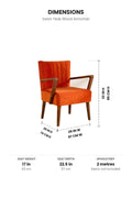ARMCHAIRS & ACCENTS Swan Teak Wood Armchair