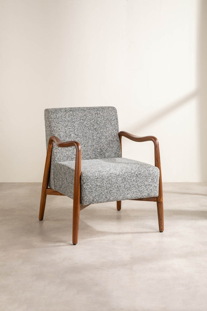 Upholstery Combo Sway Accent Chair in Kufri Slate Grey