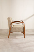 Upholstery Combo Sway Accent Chair in Kufri Wood Brown