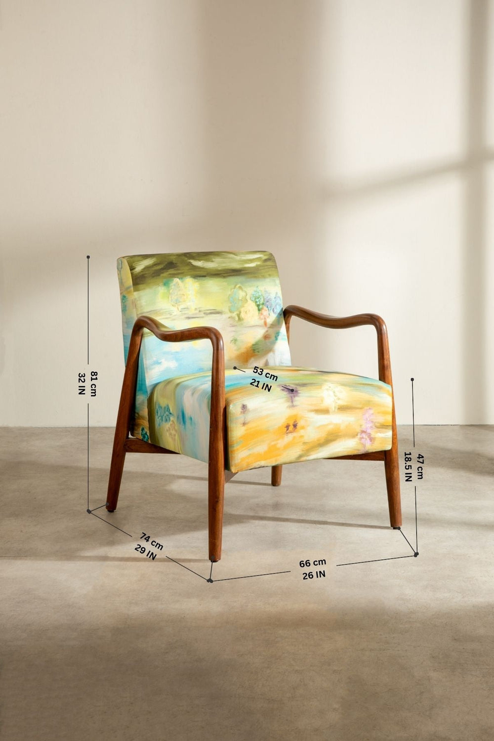 Upholstery Combo Sway Accent Chair in Terai Grassland (Field Green)