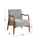 Upholstery Combo Sway Teak Wood Armchair