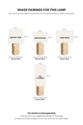 TABLE LAMPS Senhur Wood Table Lamp