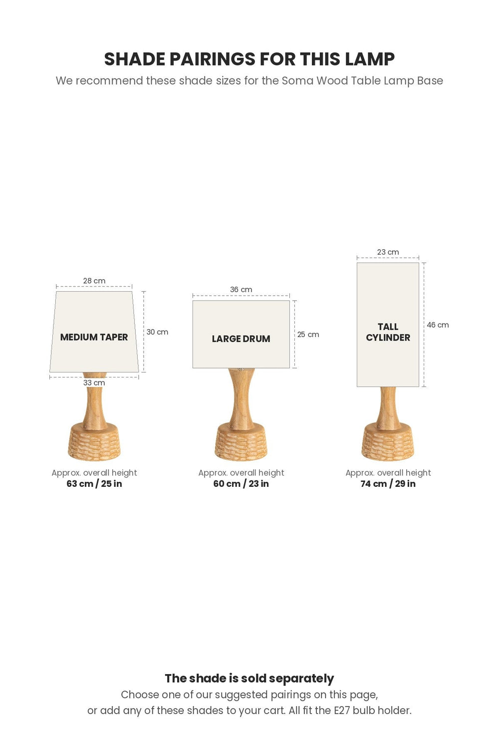 TABLE LAMPS Soma Wood Table Lamp
