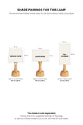 TABLE LAMPS Soma Wood Table Lamp