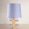 Tallar Table Lamp with Solid Blue Scalloped Taper
