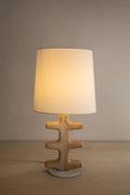 Lighting Bundle Tallar Table Lamp with Solid Blue Scalloped Taper