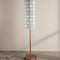 Tamara Metal Floor Lamp with Celestial Sky XL Cylinder Lampshade (Lunar Grey)