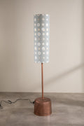 Lighting Bundle Tamara Metal Floor Lamp with Celestial Sky XL Cylinder Lampshade (Lunar Grey)
