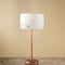 Tamara Metal Floor Lamp with Sabar Palm XL Drum Lampshade (Gold)