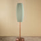 Tamara Metal Floor Lamp with Solid Oval Cylinder Lampshade (Sage Green)