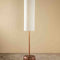 Tamara Metal Floor Lamp with Solid XL Cylinder Lampshade (Off White)