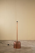 Lighting Bundle Tamara Metal Floor Lamp with Solid XL Cylinder Lampshade (Off White)