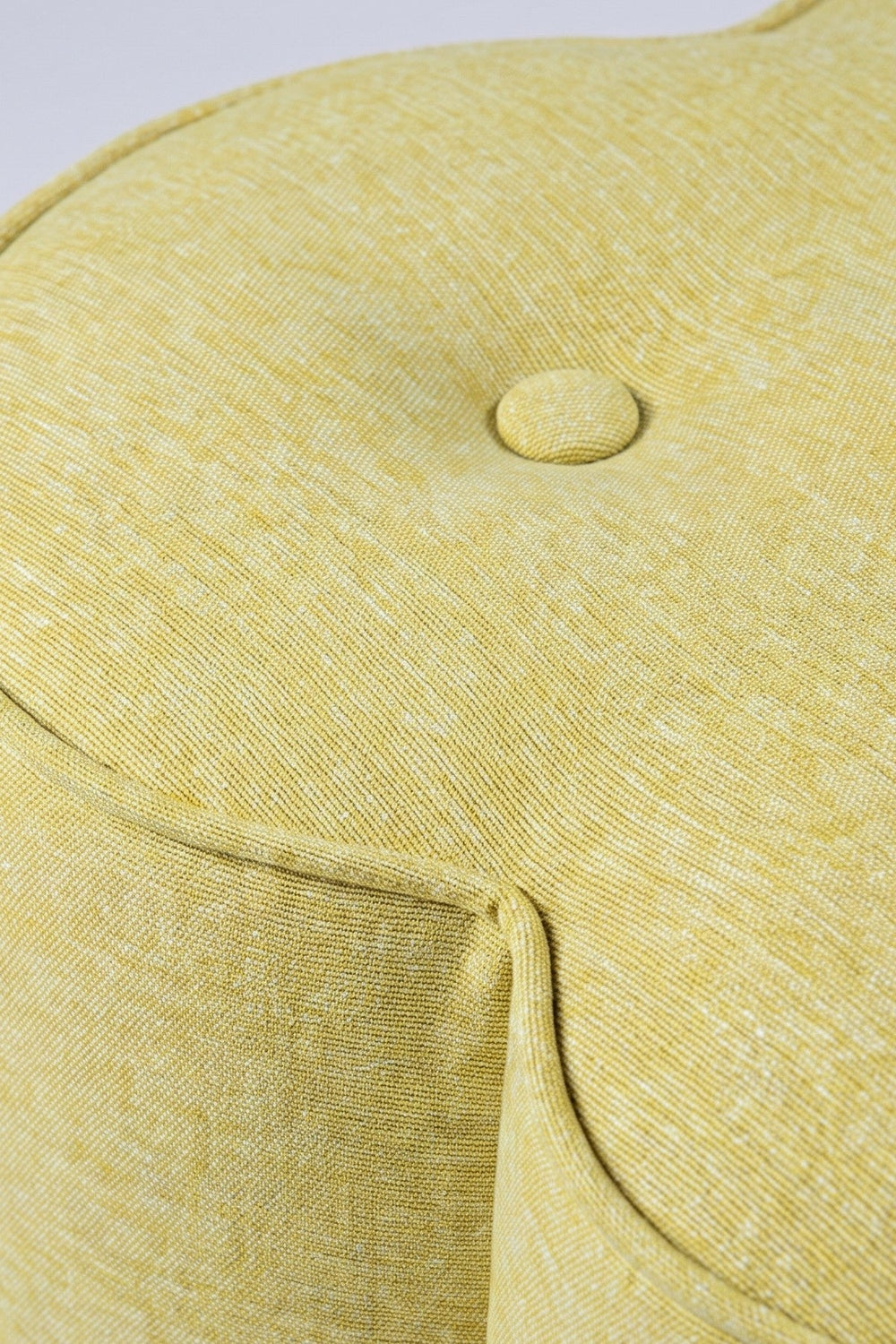 Upholstered Bundle Tamara Pouffe in Solid Twisted Herbal Green Fabric