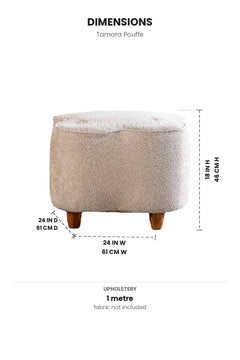 OTTOMANS Tamara Pouffe