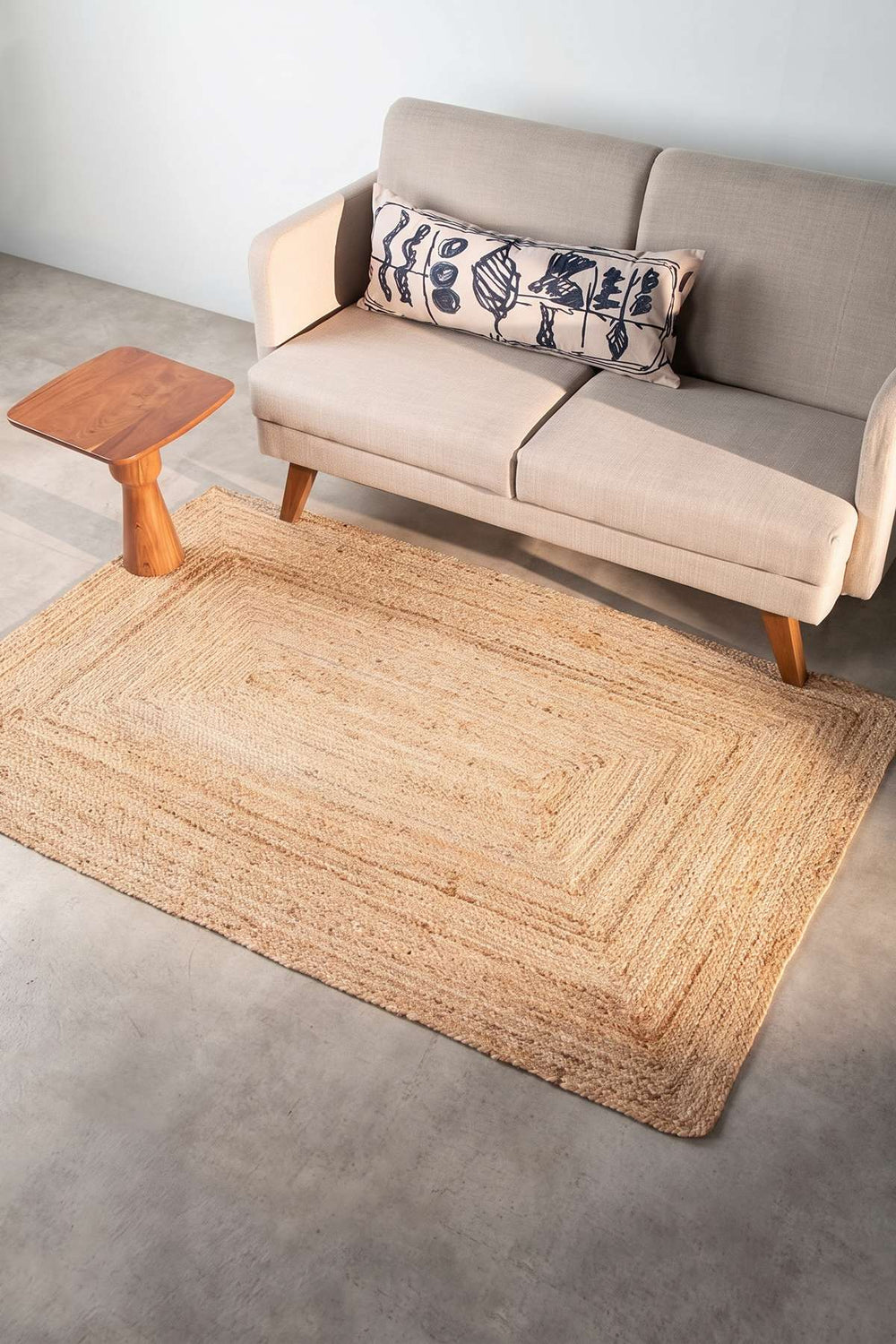 WOVEN & TEXTURED RUGS Tapioca Jute Woven Rug (Sand)