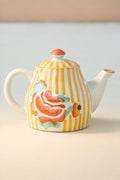 TEA TIME Gypsy Rose Ceramic Tea Pot