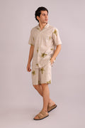 SHORTS Temple Palm Men's Shorts (Parchment Beige)