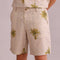 Temple Palm Men's Shorts (Parchment Beige)
