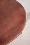 COFFEE TABLES Thal Mango Wood And Sandblasted Round Coffee Table