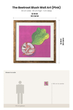WALL ACCENTS The Beetroot Blush Wall Art (Pink)