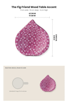 TABLE ACCENT The Fig Friend Wood Table Accent