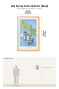 WALL ACCENTS The Turnip Twins Wall Art (Blue)