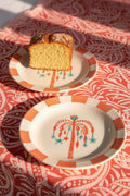 SNACK PLATES Toddy Palm Tree Ceramic Snack Plate (Set Of 2)