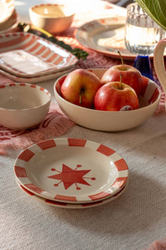 SNACK PLATES Toddy Star  Ceramic Snack Plate (Set Of 2)