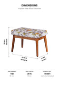 OTTOMANS Trapeze Teak Wood Ottoman