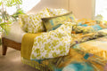 PRINT & PATTERN BEDCOVERS Treeline Land  Pure Cotton Bedcover (Field Green)