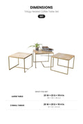 COFFEE TABLES Trilogy Nested Coffee Table Set