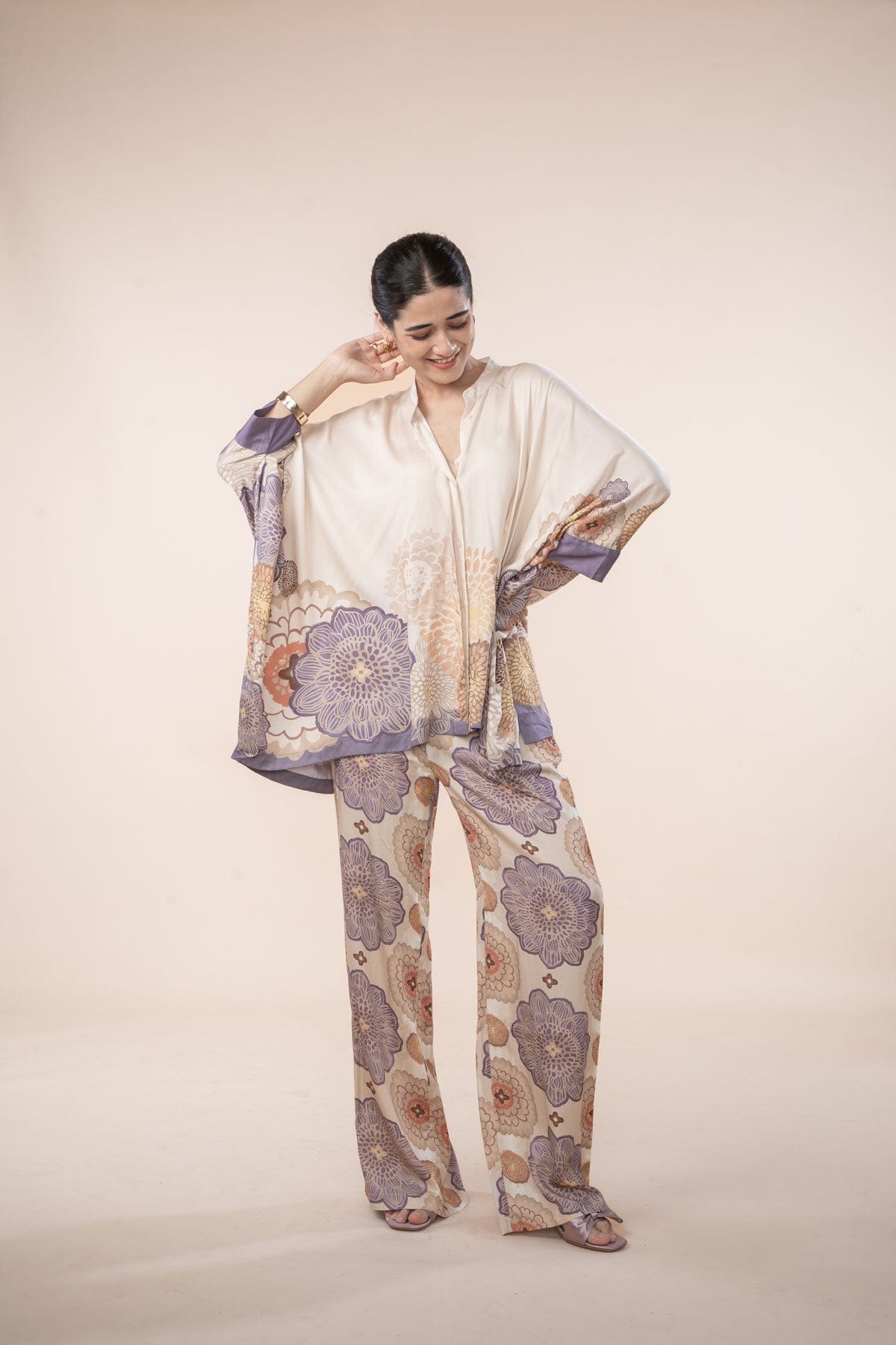 TULUKKA FLARED PANTS  SHIFTING LILAC