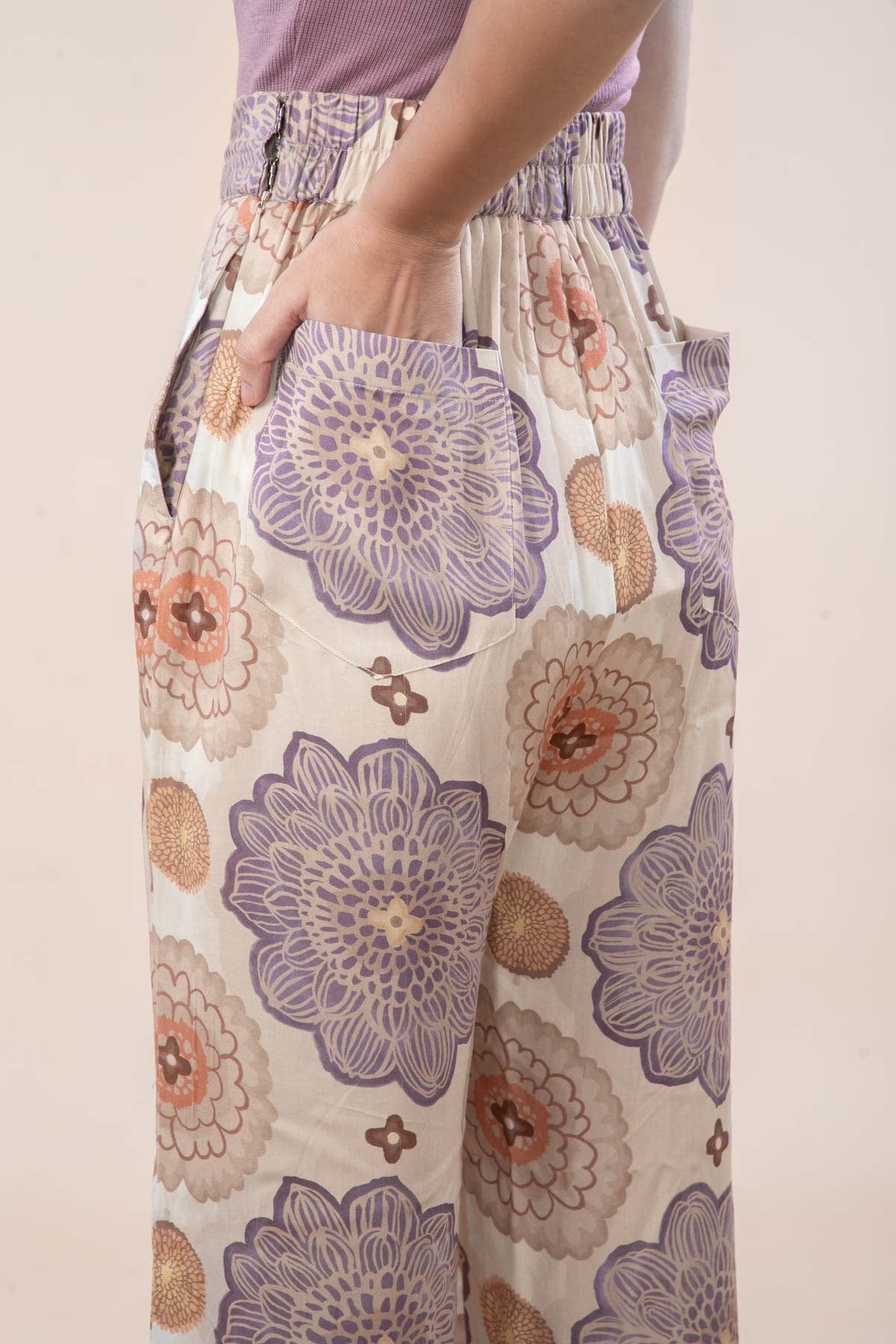TULUKKA FLARED PANTS  SHIFTING LILAC