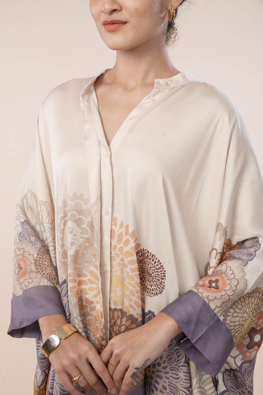 TOPS Tulukka Kaftan Top (Shifting Lilac)