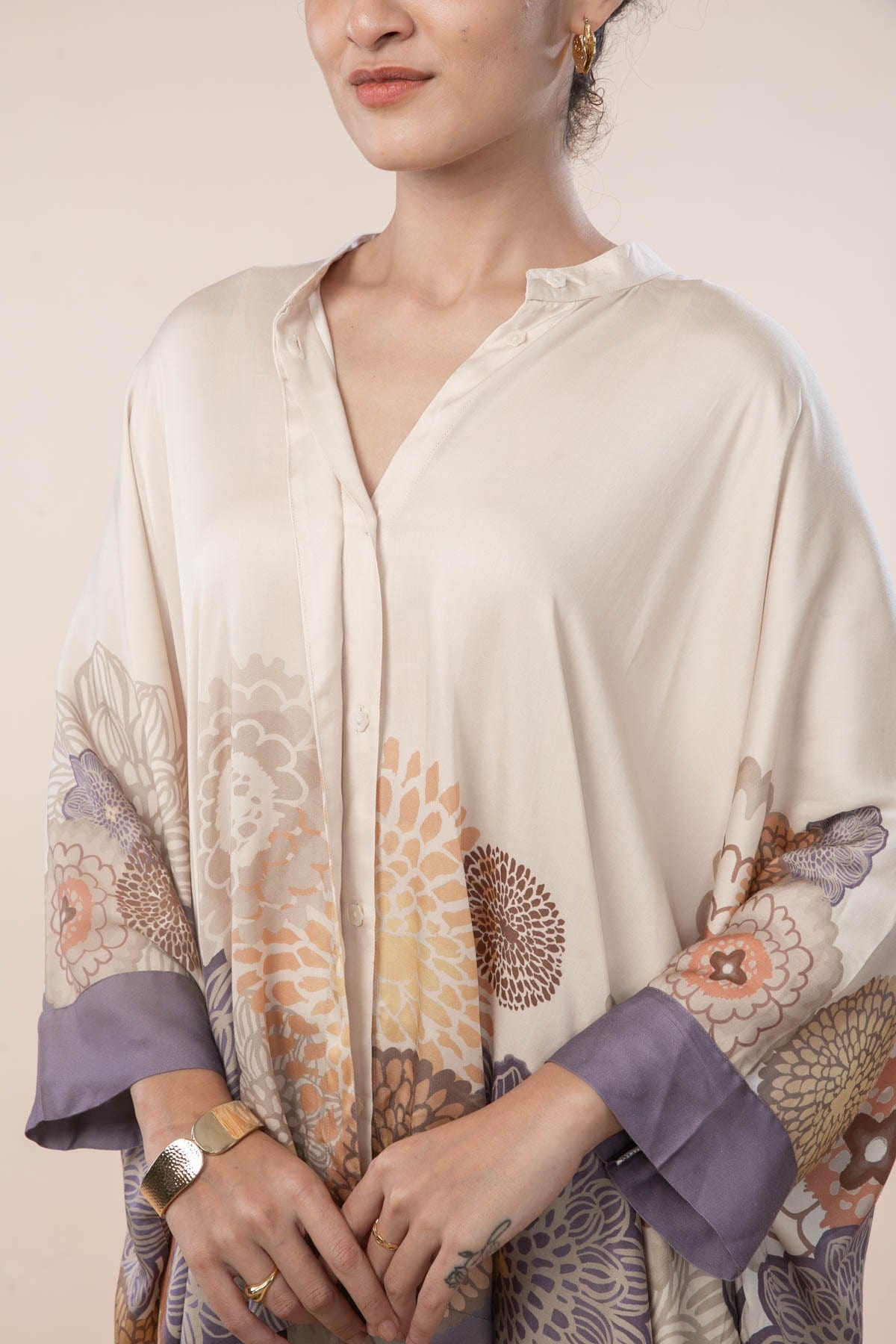 TOPS Tulukka Kaftan Top (Shifting Lilac)