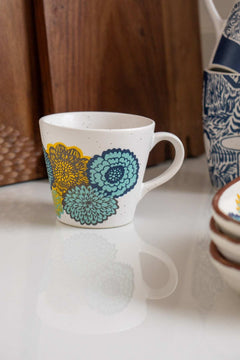 MUGS & CUPS Tulukka Lime Blue Espresso Mug (Set Of 2)