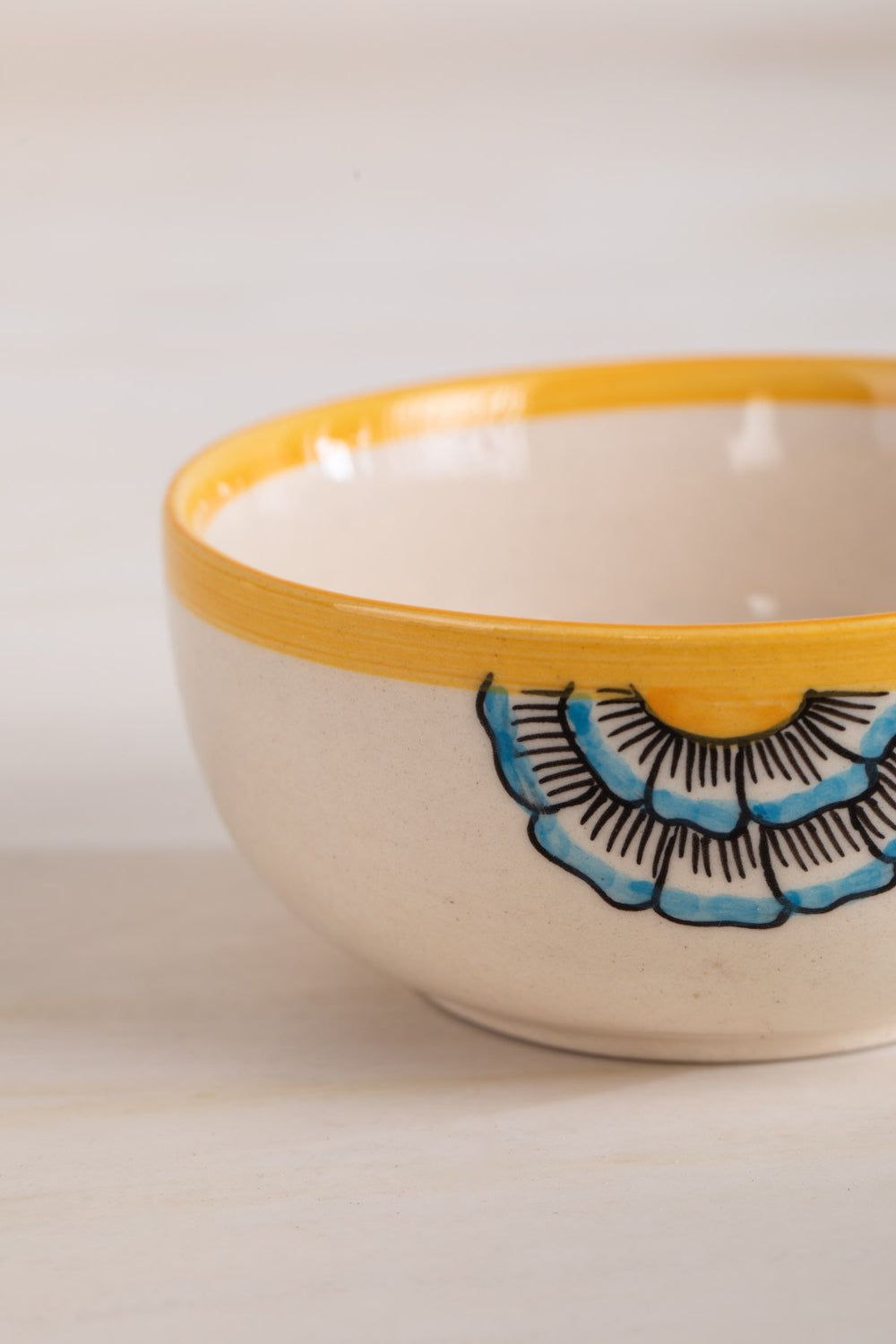 BOWLS Tulukka Mustard Yellow Katori (Set Of 2)